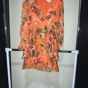 Gianni Bini Vibrant Floral Long Sleeve Dress
